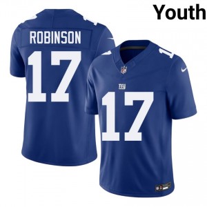 Wan'Dale Robinson New York Giants #17 Youth Iconic Football Embroidery Jersey - Royal Edition 10358704