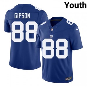Xavier Gipson NY Giants #88 Youth Durable Football Stitched Jersey - Royal Edition 48312939