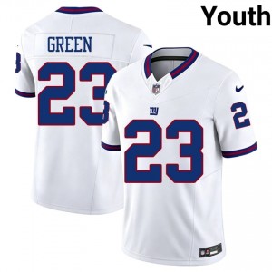 Big Blue Art Green #23 Youth Limited Football Embroidery Jersey - White Throwback Edition 47084595