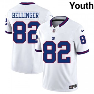 New York Giants Daniel Bellinger #82 Youth Classic Football Embroidery Jersey - White Throwback Edition 94492097