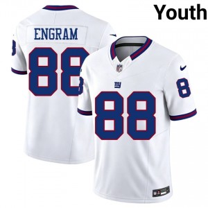 New York Giants Evan Engram #88 Youth Gameday Football Stitched Jersey - White Throwback Edition 30813982