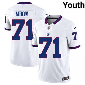 Giants Marcus Mbow #71 Youth NFL Football Stitch Jersey - White Throwback Edition 89483375